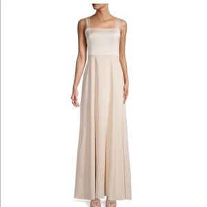 Mikael Aghal Bow Embellished Satin Pink Gown- Never Worn! Size 0 PROM!